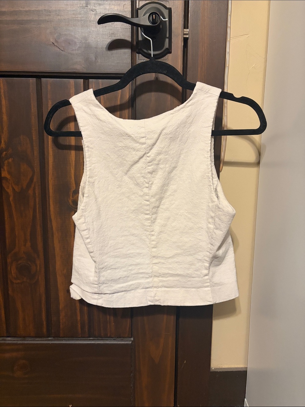 Express White Button-Front Vest - Picture 2 of 2